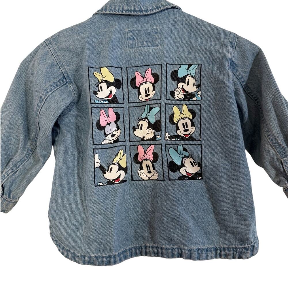 Zara Baby X Disney Minnie Mouse Denim Jacket 2-3 Y Jean Trucker Kids Girls
